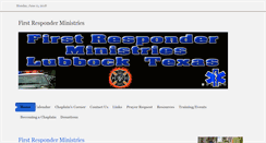 Desktop Screenshot of firstresponderministries.com